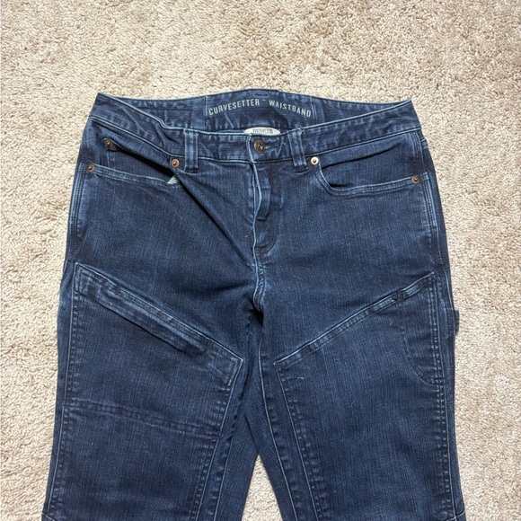 Duluth Trading Co Women Sz 8 Curve-setter Waistband double flex chapped jeans - Picture 9 of 10